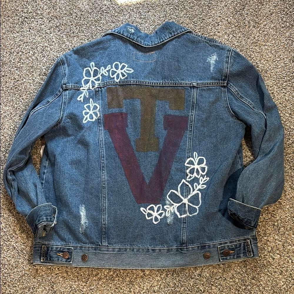 Virginia Tech Blue Denim Jacket